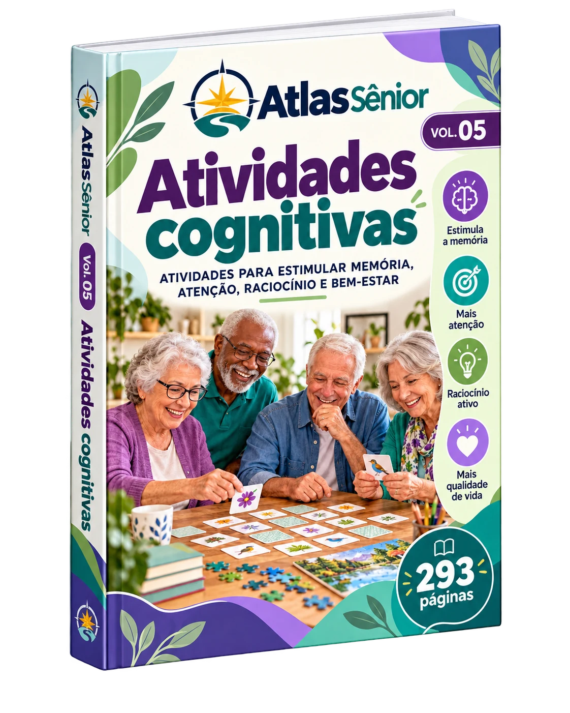 Mockup do volume 05 do Atlas Sênior